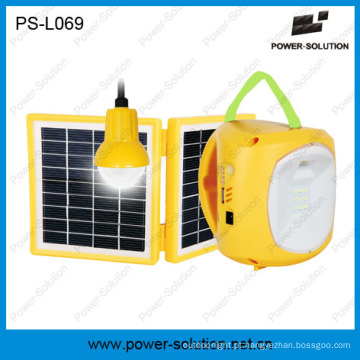 3.4W painel Indoor Mini Solar Kit de iluminação com 1 lanterna e 1 lâmpada